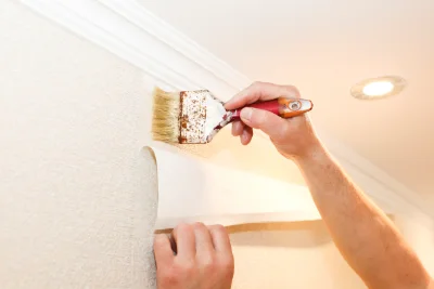 Pose de papier peint à Gousse — revêtements muraux et toiles de verre